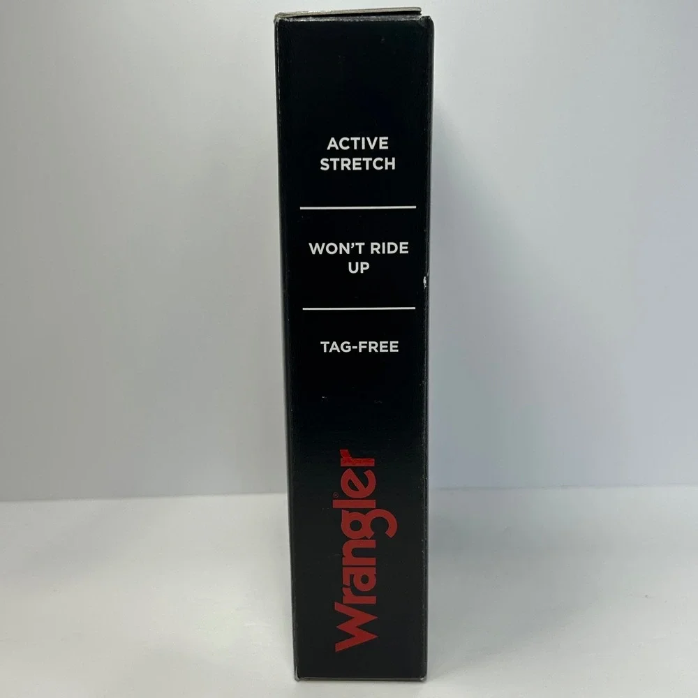 Wrangler Mens Active‎ Stretch Boxer Briefs 3 Pack Black Red Grey Size Medium New